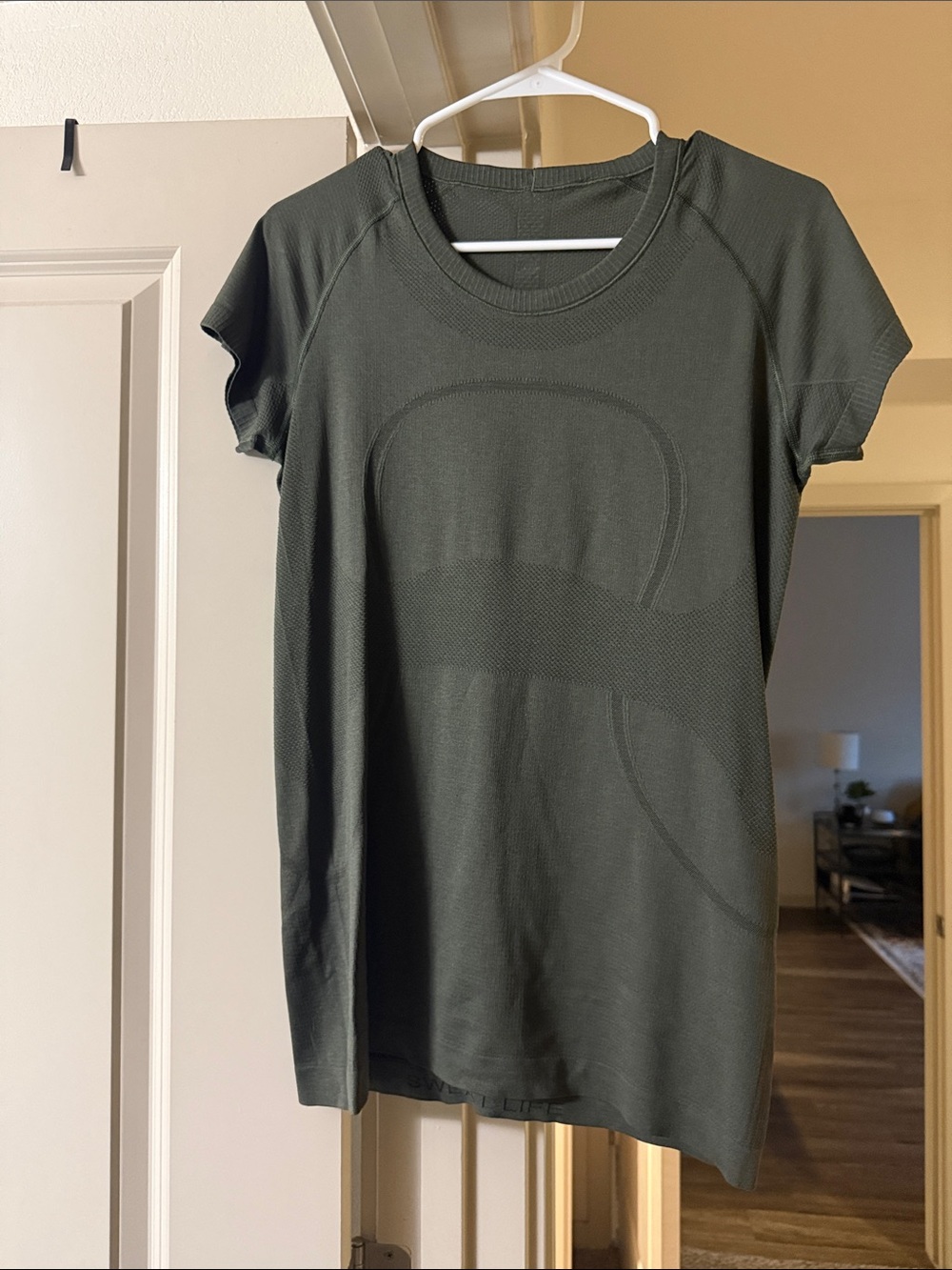 lululemon athletica swiftly tech Short Sleeve Performance Tee in Dark Olive